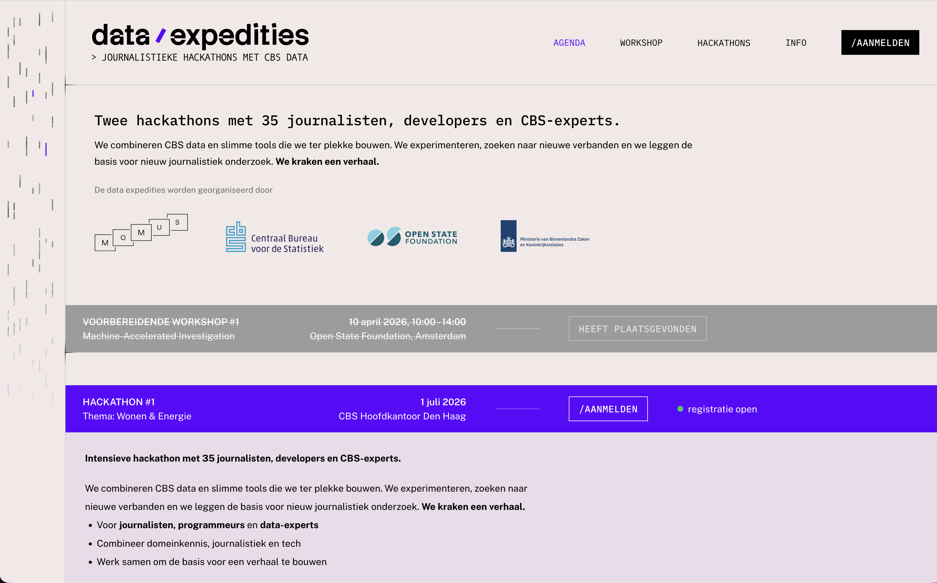 Dataexpedities — journalistic hackathons with CBS data